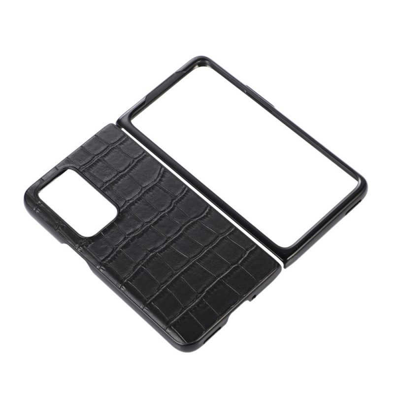 Cover Oppo Find N Pelle Di Design In Vera Pelle Di Coccodrillo
