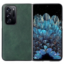 Cover Oppo Find N Stile In Pelle Litchi