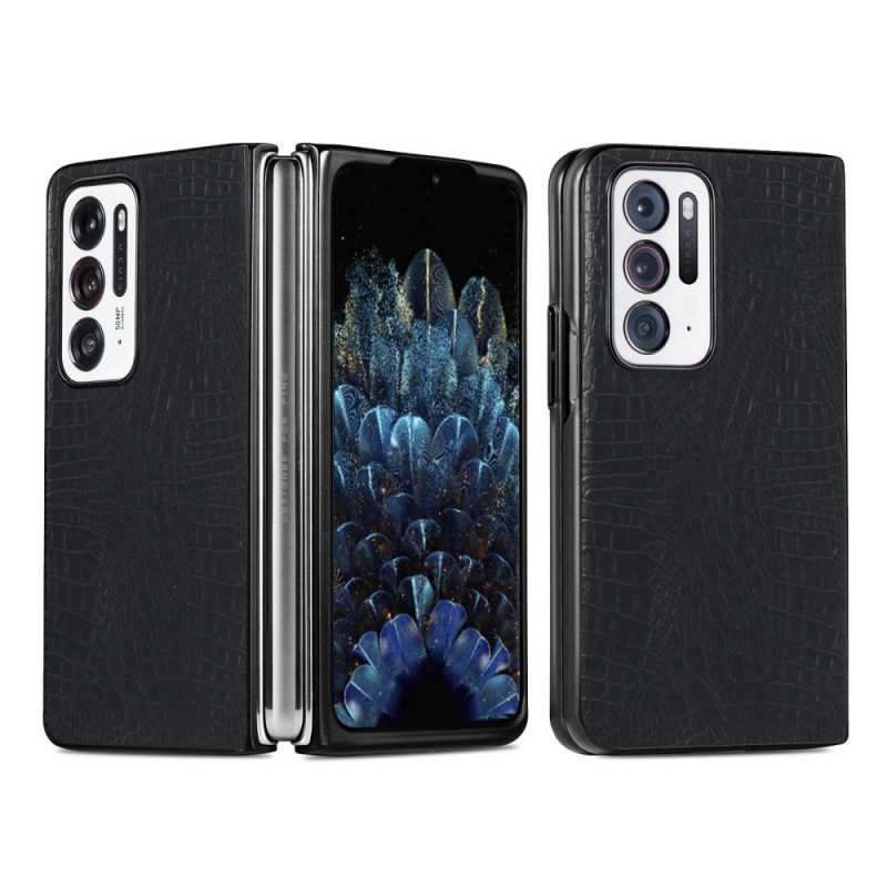 Cover Oppo Find N Stile Pelle Di Coccodrillo