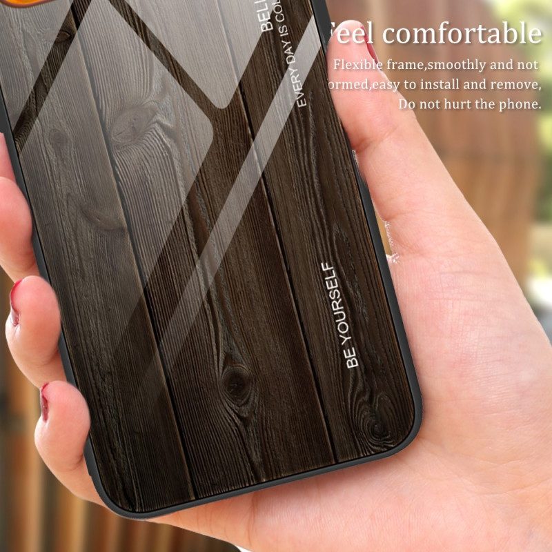 Cover Xiaomi Redmi Note 12 Pro Plus Design In Legno Vetro Temperato