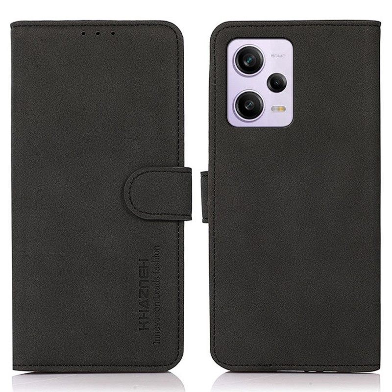 Custodia A Portafoglio Xiaomi Redmi Note 12 Pro Plus Khazneh Moda Effetto Pelle