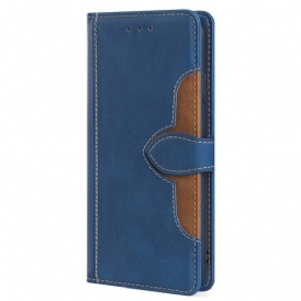 Custodia in pelle Xiaomi Redmi Note 12 Pro Plus Floreale Bicolore