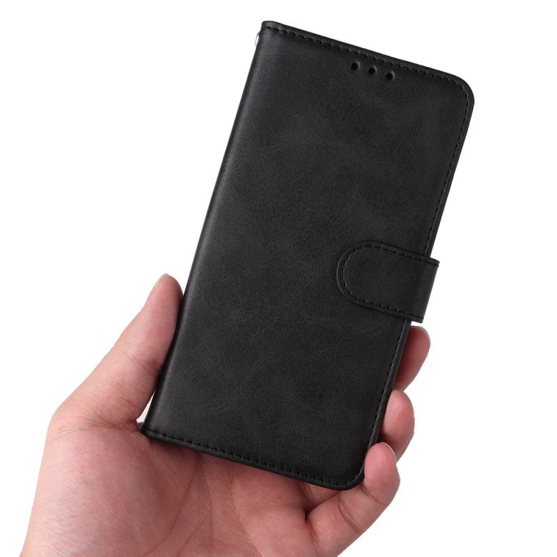 Custodia in pelle Xiaomi Redmi Note 12 Pro Plus Semplice Con Cinturino