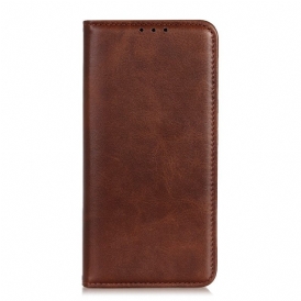 Folio Cover Xiaomi Redmi Note 12 Pro Plus Custodia in pelle Crosta Di Cuoio Classica