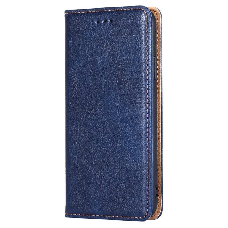 Folio Cover Xiaomi Redmi Note 12 Pro Plus Custodia in pelle Cuciture In Ecopelle