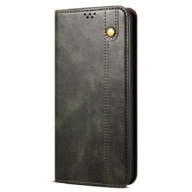 Folio Cover Xiaomi Redmi Note 12 Pro Plus Custodia in pelle Ecopelle Cerata