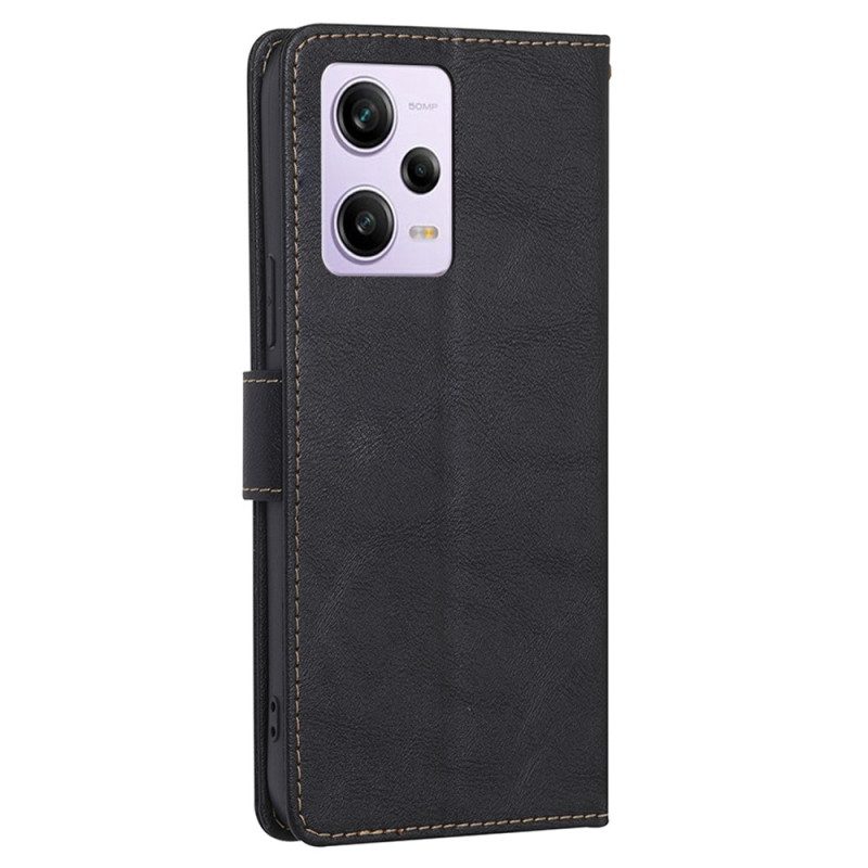 Custodia in pelle Poco X5 Pro 5G Rfid Classico