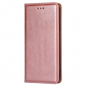 Folio Cover Poco X5 Pro 5G Custodia in pelle Cuciture In Ecopelle
