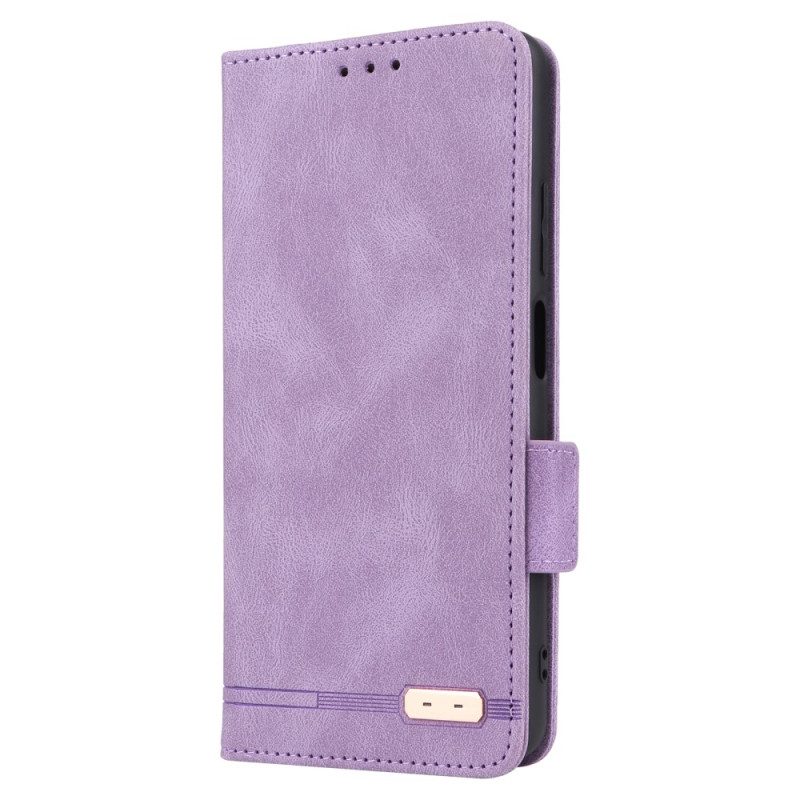 Folio Cover Poco X5 Pro 5G Custodia in pelle Elegante Effetto Pelle