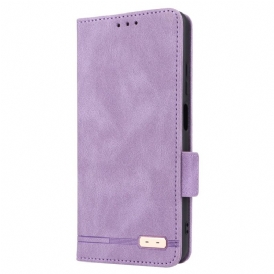 Folio Cover Poco X5 Pro 5G Custodia in pelle Elegante Effetto Pelle