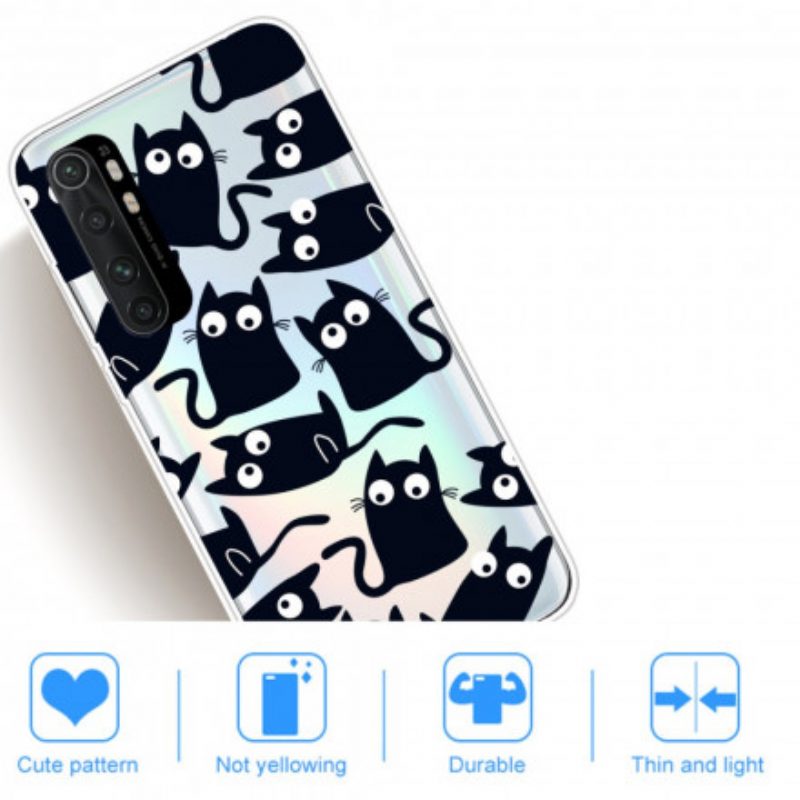 Cover Xiaomi Mi Note 10 Lite Gatti Neri