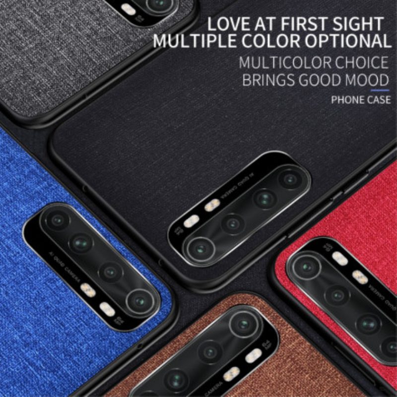 Cover Xiaomi Mi Note 10 Lite Struttura Del Tessuto