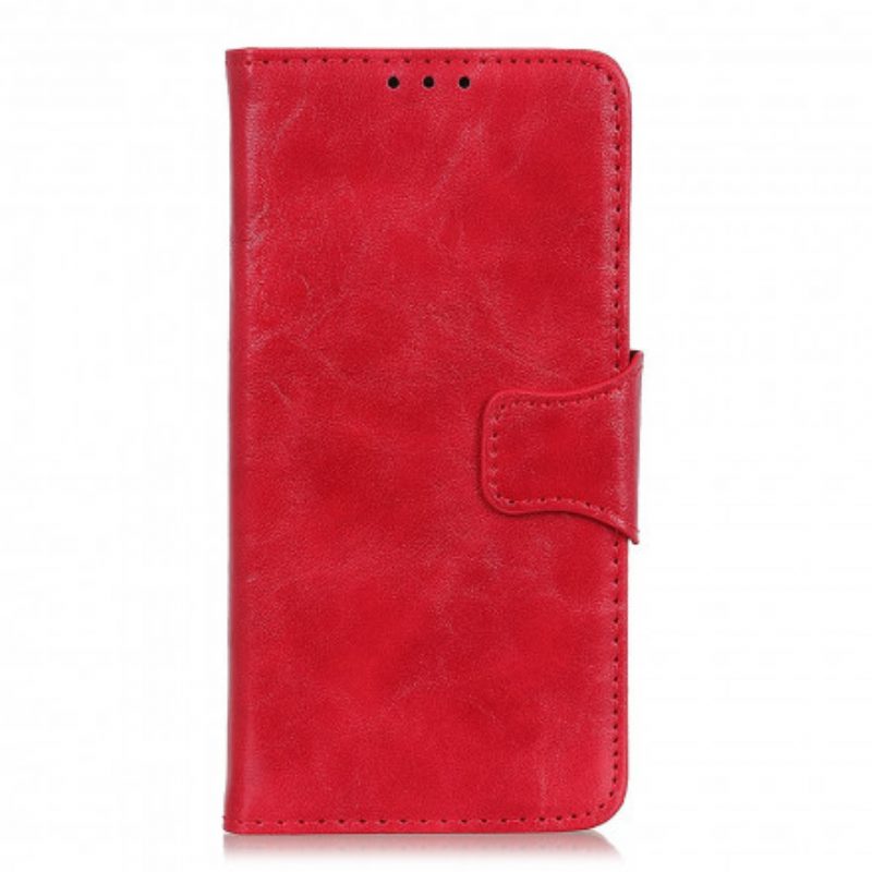 Custodia in pelle Xiaomi Mi Note 10 Lite Chiusura Reversibile In Pelle Crosta