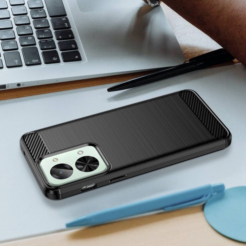 Cover OnePlus Nord 2T 5G Spazzolato A Basso Tenore Di Carbonio