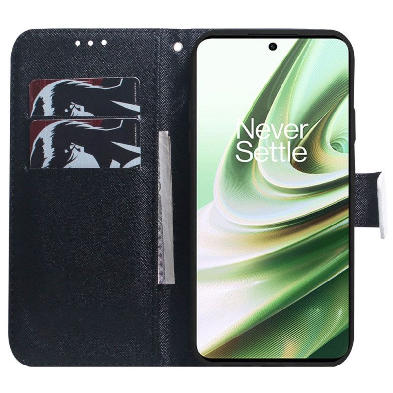 Custodia in pelle OnePlus Nord 2T 5G Cucciolo E Lupo In Cinghia