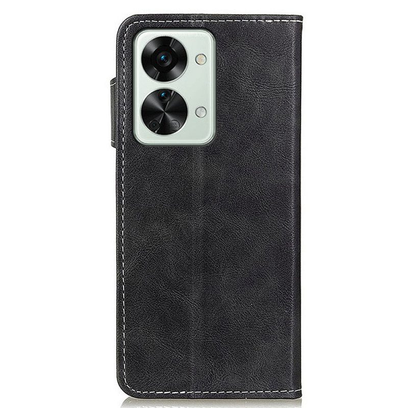 Custodia in pelle OnePlus Nord 2T 5G Cucito Artistico