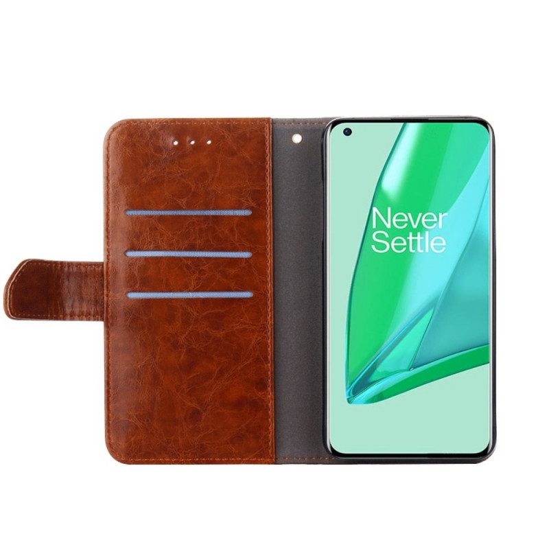 Custodia in pelle OnePlus Nord 2T 5G Cuciture A Vista
