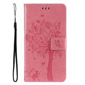 Custodia in pelle OnePlus Nord 2T 5G Portacarte Con Cinturino