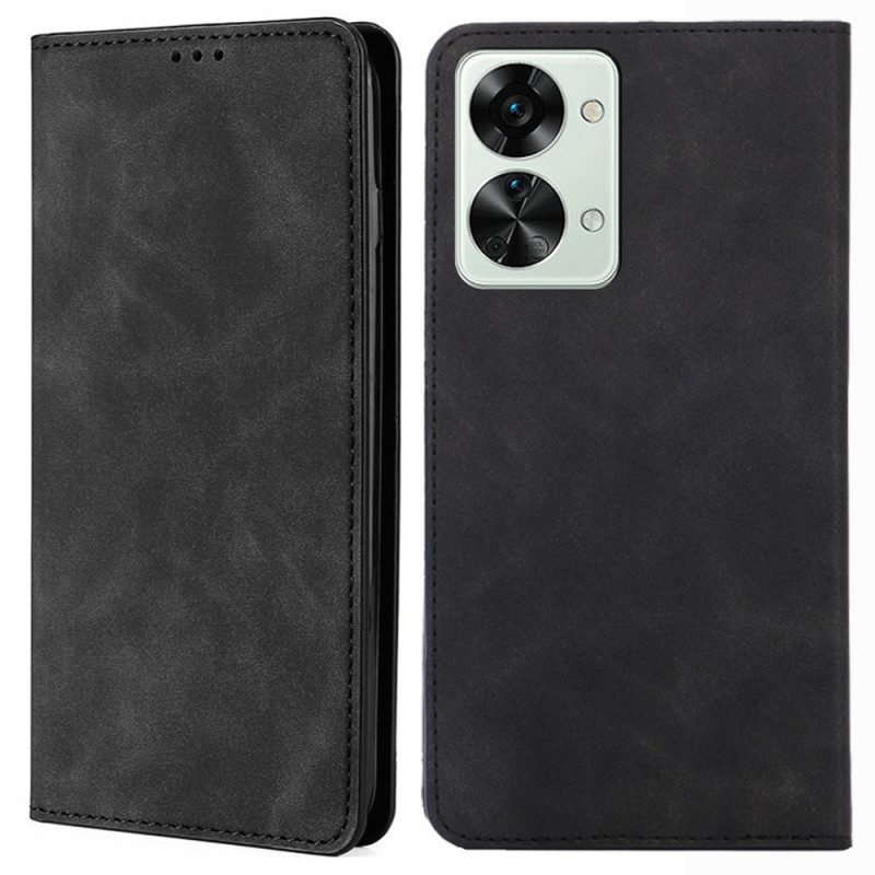 Folio Cover OnePlus Nord 2T 5G Custodia in pelle Eleganza