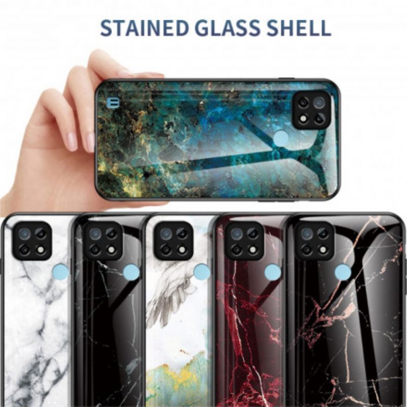 Cover Realme C21 Vetro Temperato Colori Marmo