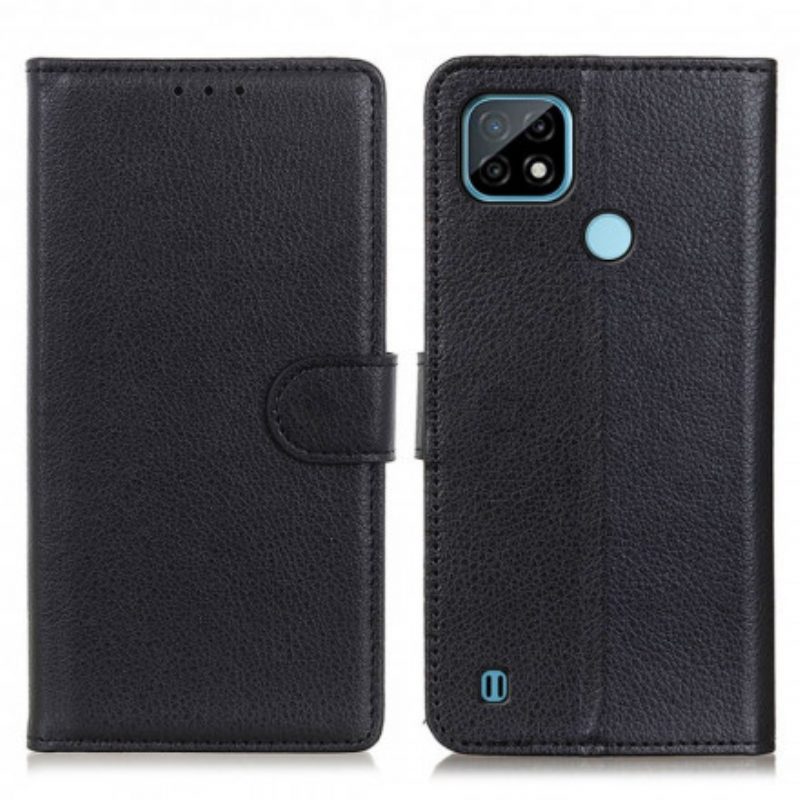 Custodia in pelle Realme C21 Ecopelle Tradizionale