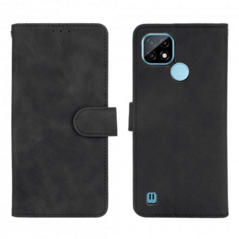 Custodia in pelle Realme C21 Tocco Di Pelle