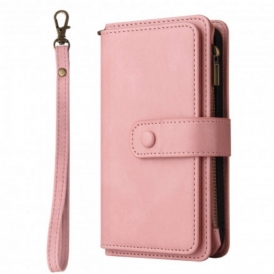 Folio Cover Realme C21 Portacarte Multifunzione Da 10 Carte