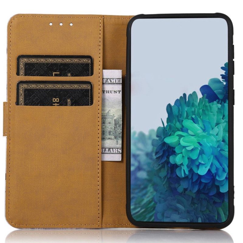 Custodia in pelle OnePlus Nord CE 2 Lite 5G Albero In Fiore