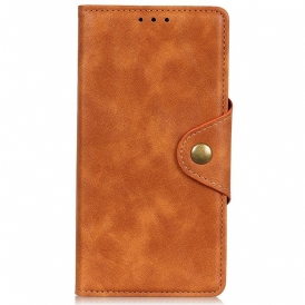 Custodia in pelle OnePlus Nord CE 2 Lite 5G Bottone In Pelle Stile