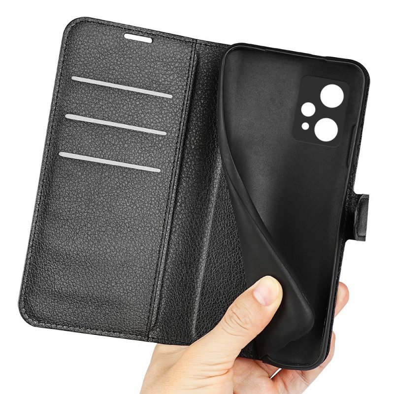Custodia in pelle OnePlus Nord CE 2 Lite 5G Classica Ecopelle Litchi