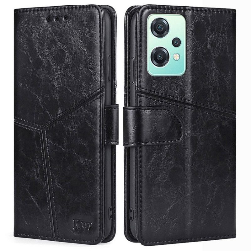 Custodia in pelle OnePlus Nord CE 2 Lite 5G Cuciture A Vista