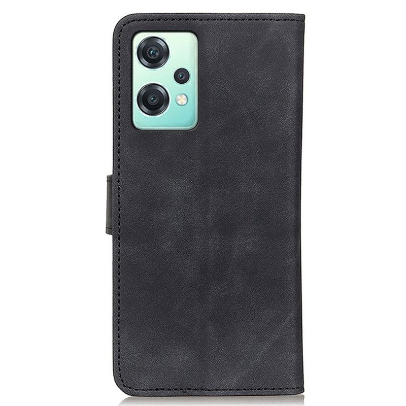 Custodia in pelle OnePlus Nord CE 2 Lite 5G Khazneh Effetto Pelle Vintage