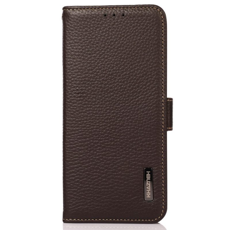 Custodia in pelle OnePlus Nord CE 2 Lite 5G Pelle Litchi Khazneh Rfid