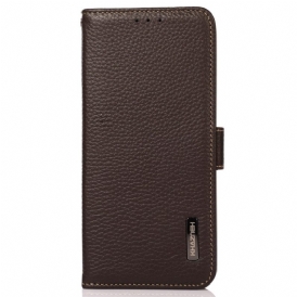 Custodia in pelle OnePlus Nord CE 2 Lite 5G Pelle Litchi Khazneh Rfid