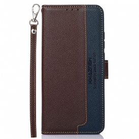 Custodia in pelle OnePlus Nord CE 2 Lite 5G Rfid Stile Litchi