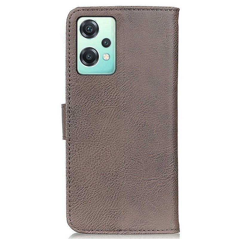 Custodia in pelle OnePlus Nord CE 2 Lite 5G Similpelle Khazneh