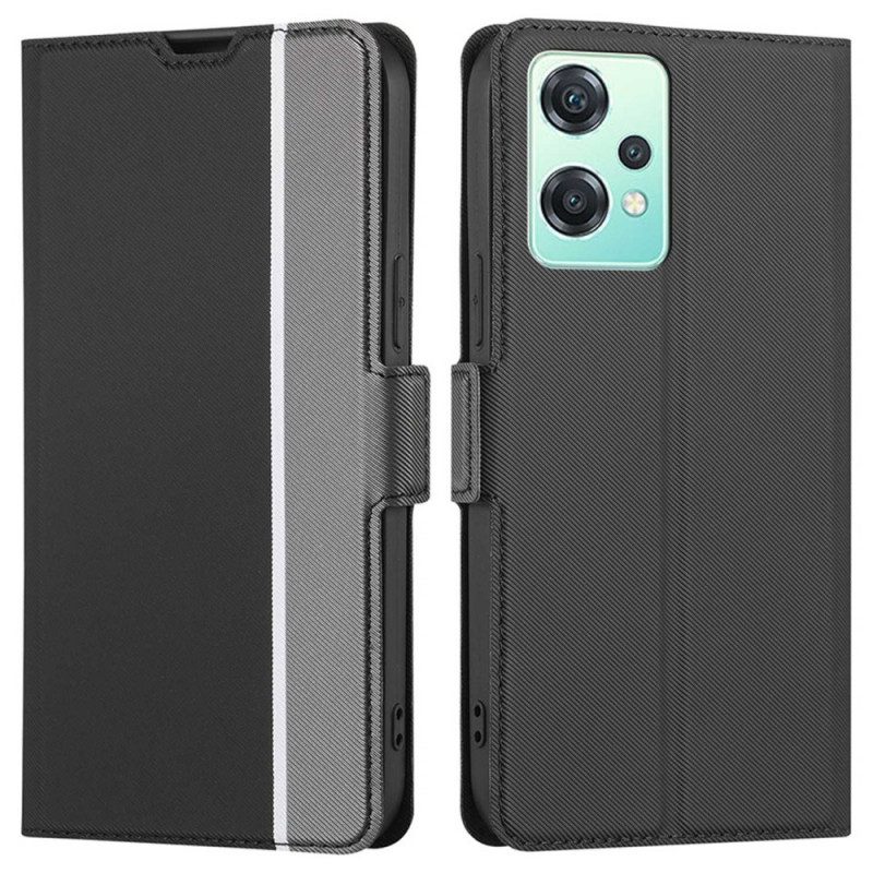 Custodia in pelle OnePlus Nord CE 2 Lite 5G Stile In Pelle Bicolore