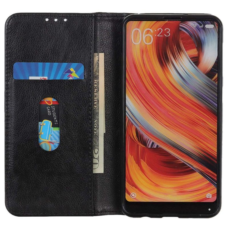 Folio Cover OnePlus Nord CE 2 Lite 5G Custodia in pelle Crosta Di Cuoio Classica