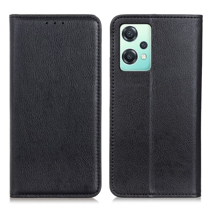 Folio Cover OnePlus Nord CE 2 Lite 5G Custodia in pelle Pelle Crosta Litchi