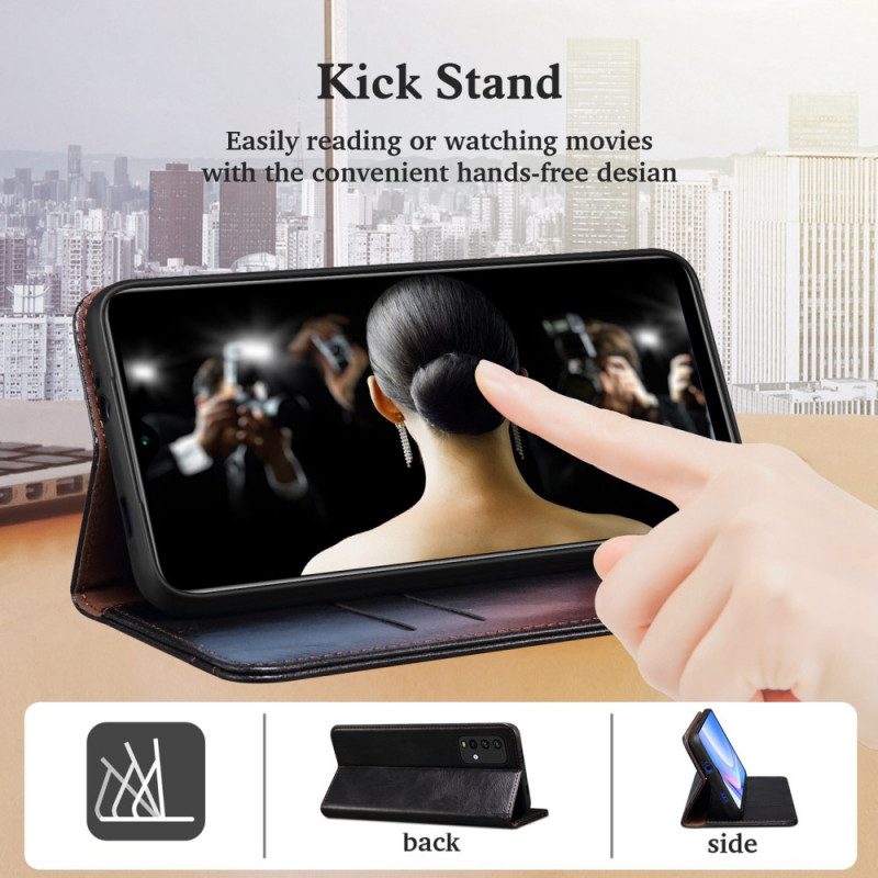 Folio Cover OnePlus Nord CE 2 Lite 5G Custodia in pelle Ecopelle Cerata