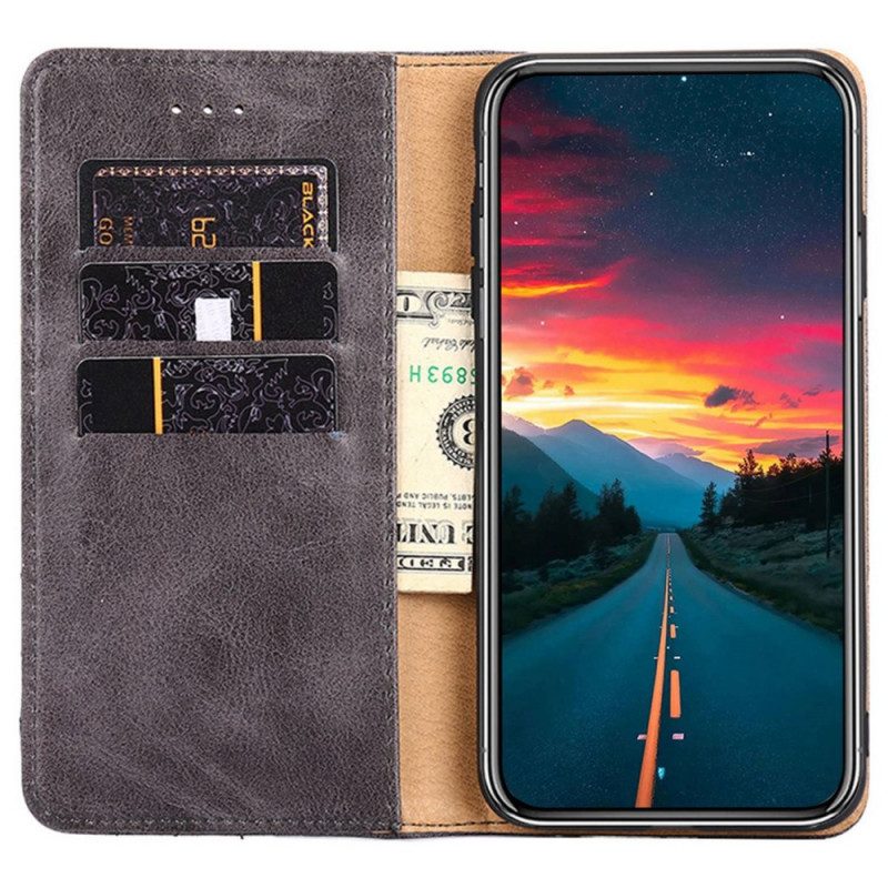 Folio Cover OnePlus Nord CE 2 Lite 5G Custodia in pelle Rivetto Decorativo In Ecopelle