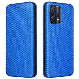 Folio Cover OnePlus Nord CE 2 Lite 5G Custodia in pelle Struttura In Fibra Di Carbonio