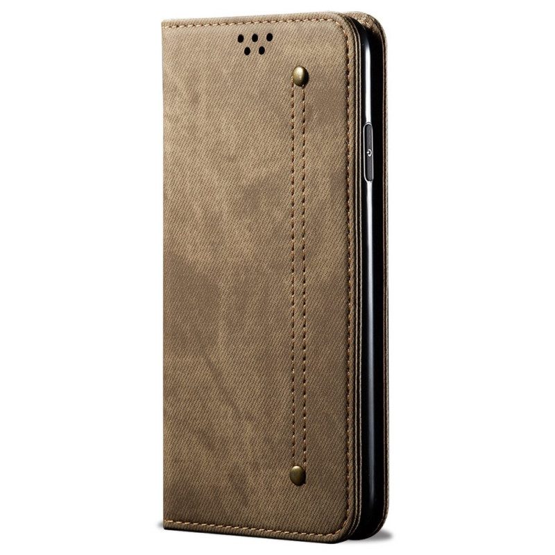 Folio Cover OnePlus Nord CE 2 Lite 5G Custodia in pelle Tessuto