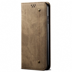 Folio Cover OnePlus Nord CE 2 Lite 5G Custodia in pelle Tessuto