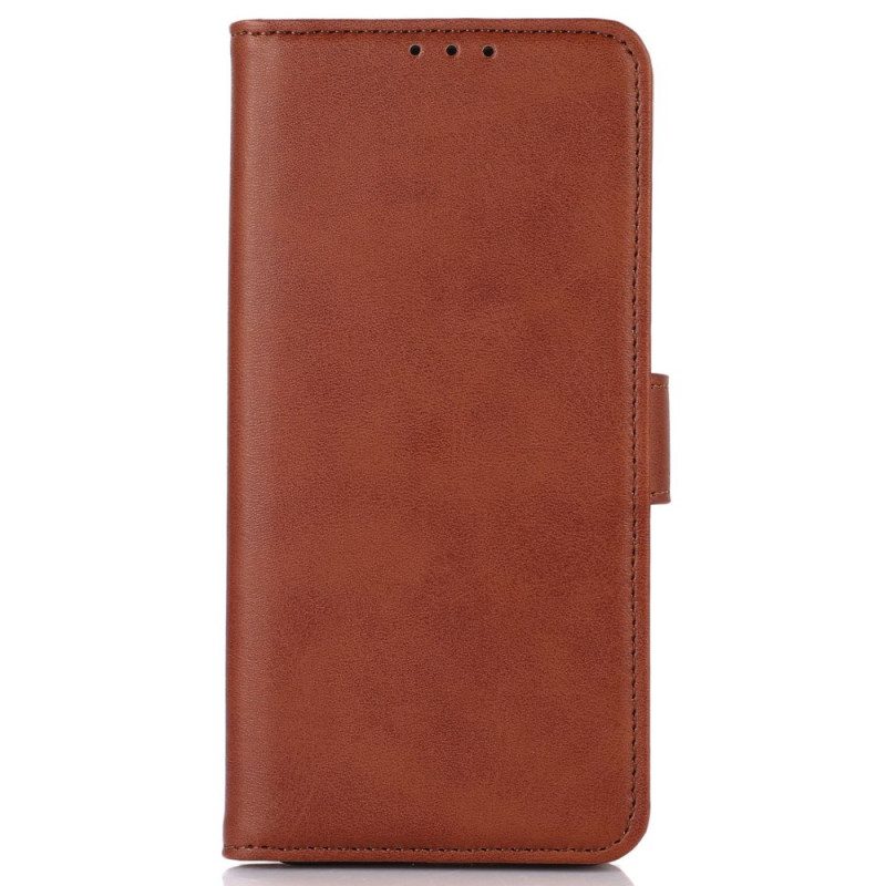 Folio Cover OnePlus Nord CE 2 Lite 5G Effetto Pelle Tinta Unita