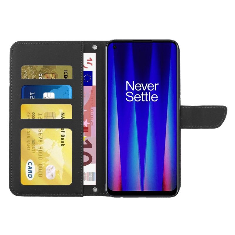 Folio Cover OnePlus Nord CE 2 Lite 5G Farfalle E Tracolla