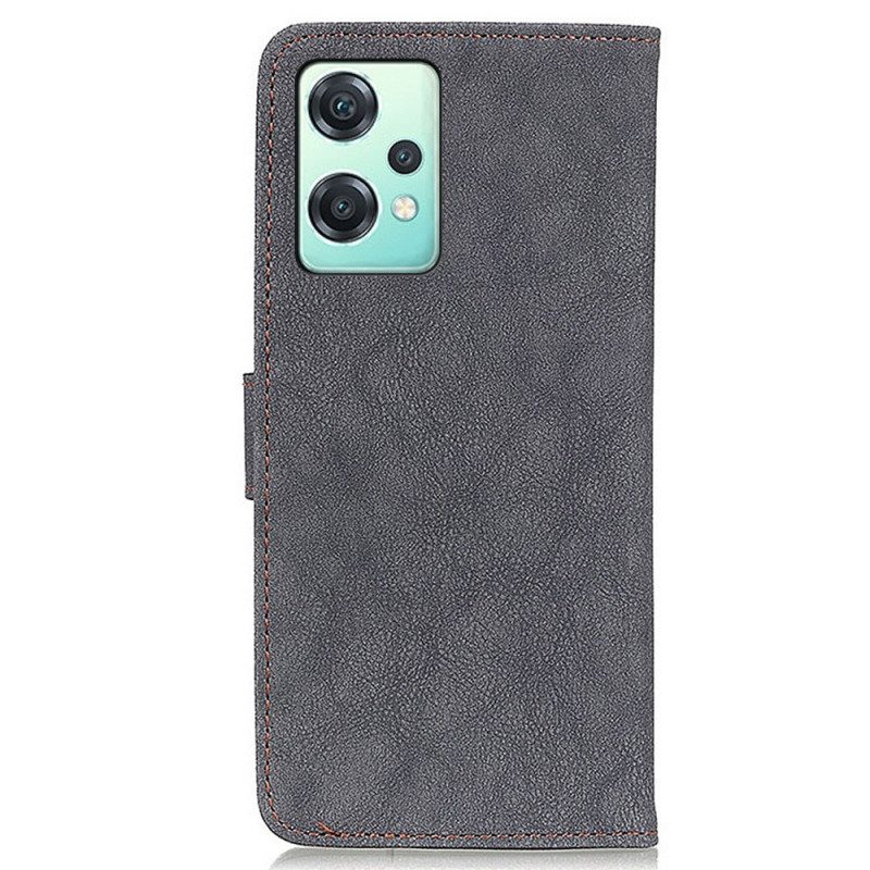 Folio Cover OnePlus Nord CE 2 Lite 5G Khazneh Pelle Crosta Vintage