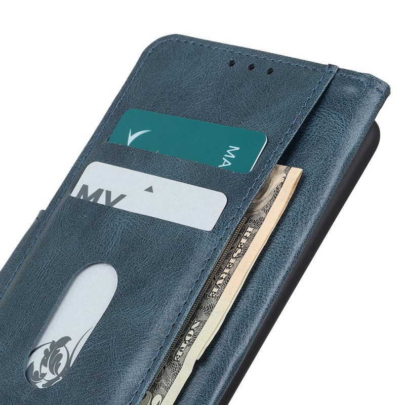 Custodia in pelle Honor 50 Chiusura Reversibile Effetto Pelle