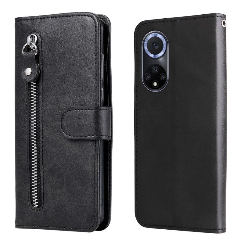 Custodia in pelle Honor 50 Portamonete D'epoca