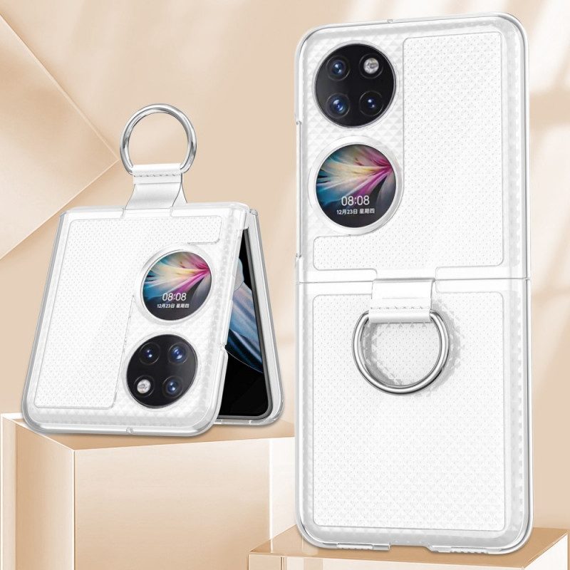 Cover Huawei P50 Pocket Anello In Metallo Colorato